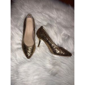 Glitter gold Heels